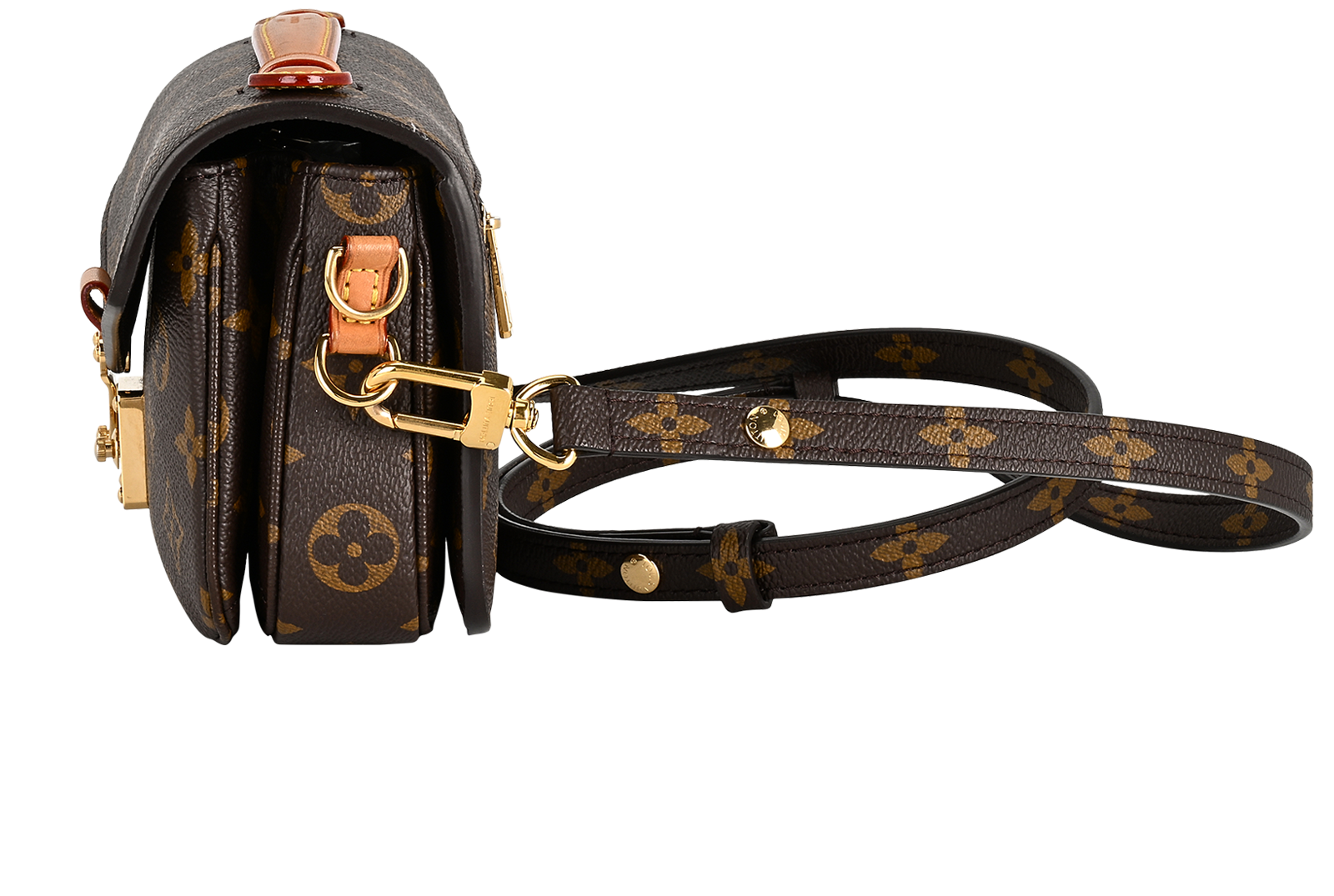 Pochette Métis East West Bag, &pound;1,400, Handbags, Brown/Tan, Canvas/Leather, Bottom view